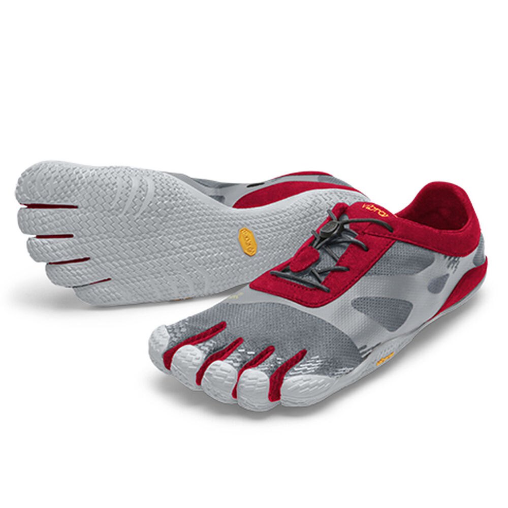 Tenis Deportivos Hombre Grises/Rojos - FiveFingers Kso Evo - KAJZGX-067